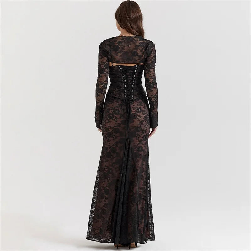 Floral Lace Dress™ - Romantic Elegance